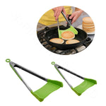 2 in 1 Kitchen Spatula and Tongs - 1 pair ( Large&Small）