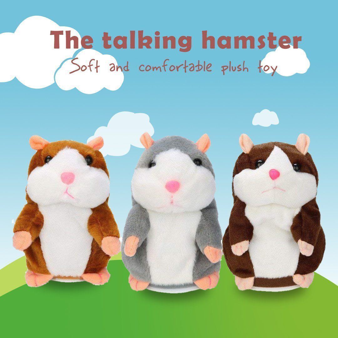 Repeating Talking Hamster Plush Toy