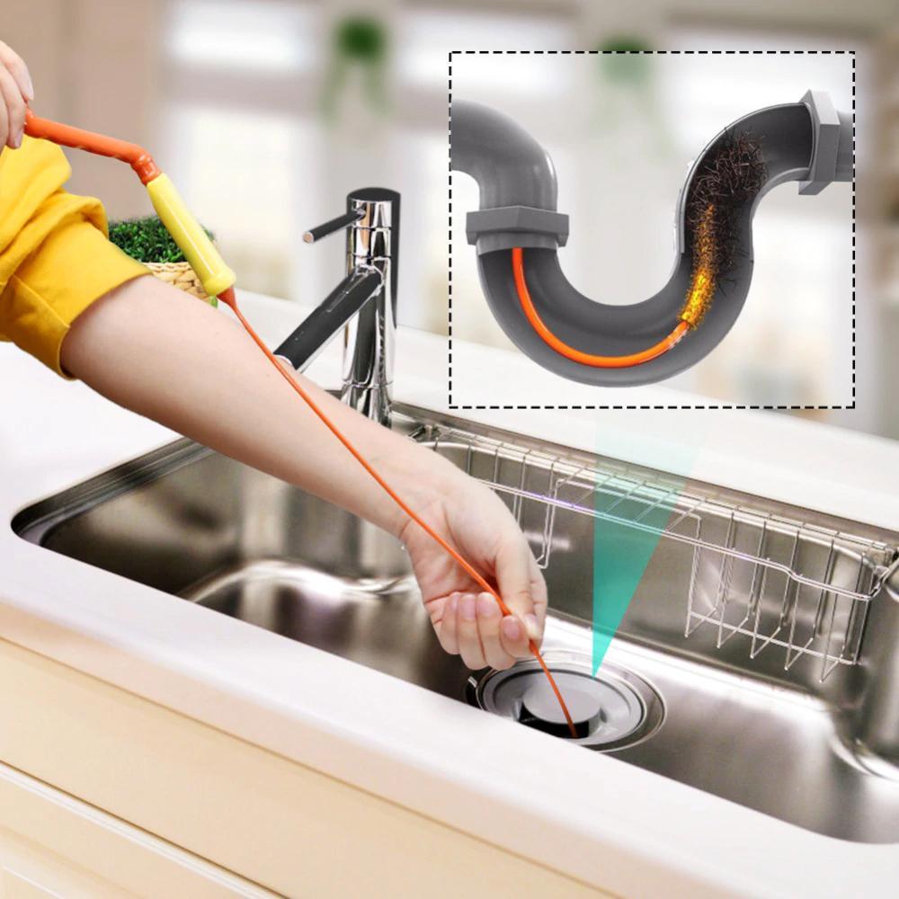 Drain Weasel Hair Clog Tool, 2 packs