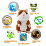 Repeating Talking Hamster Plush Toy
