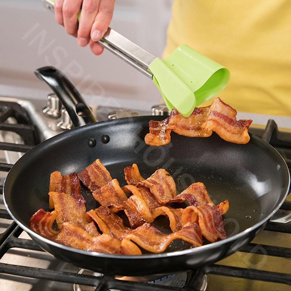 2 in 1 Kitchen Spatula and Tongs - 1 pair ( Large&Small）